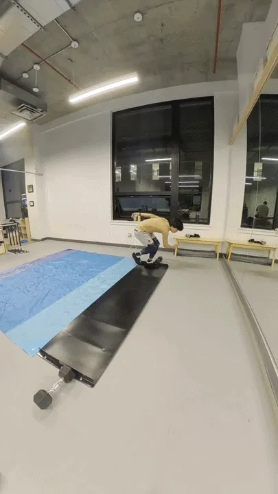 First time slideboarding. Lots of room for improvement